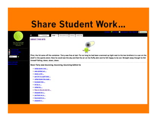 Share Student Work…
 