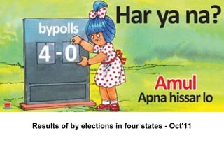Results of by elections in four states - Oct'11                                                                  