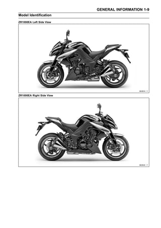 2011 kawasaki zr1000 db service repair manual | PDF