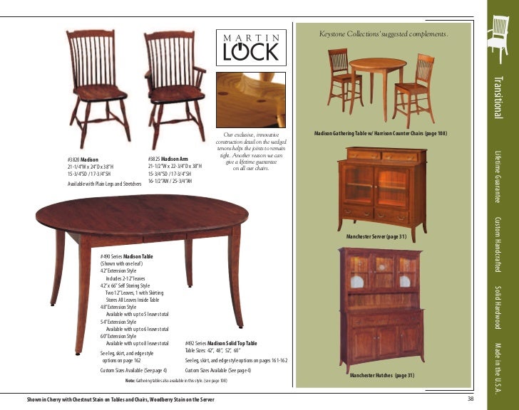 Keystone Collection Furniture Catalog