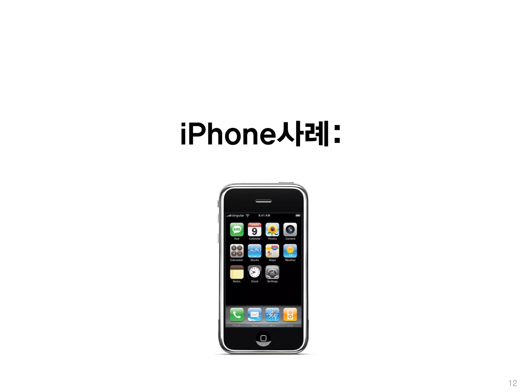 iPhone사례:




            12
 
