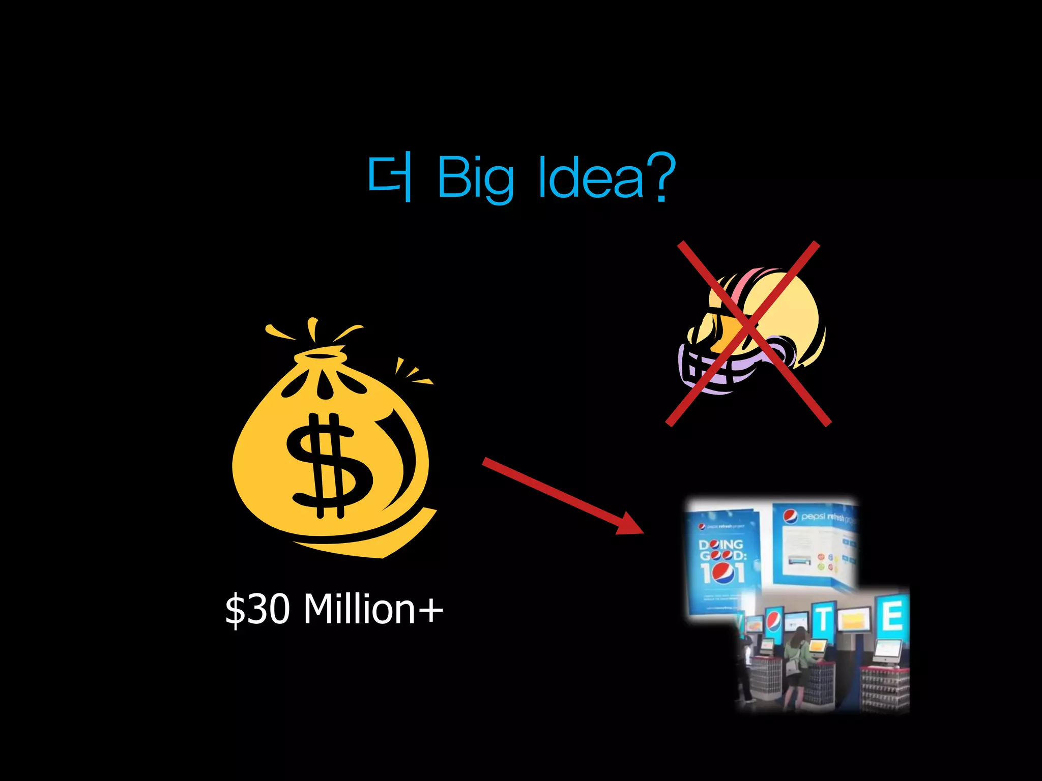 더 Big Idea?




$30 Million+
 