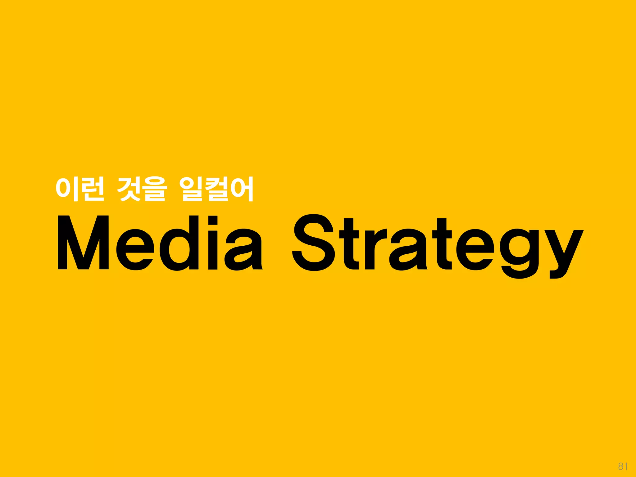 이런 것을 일컬어

Media Strategy

                 81
 