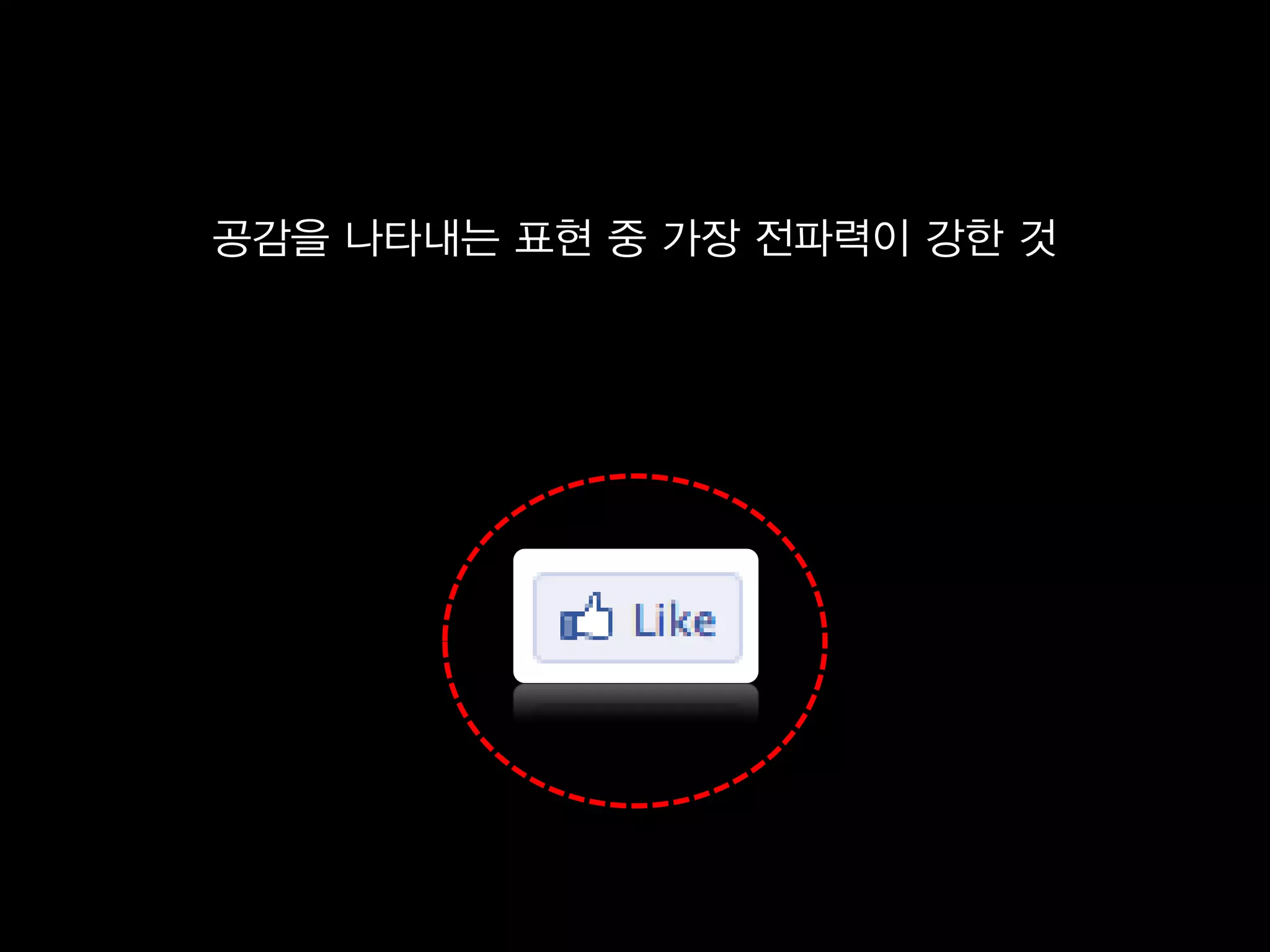 공감을 나타내는 표현 중 가장 전파력이 강한 것
 