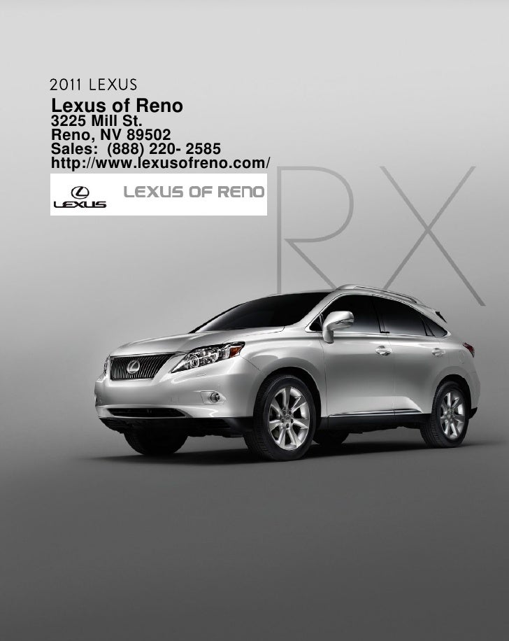 2011 Lexus RX Reno NV Lexus of Reno