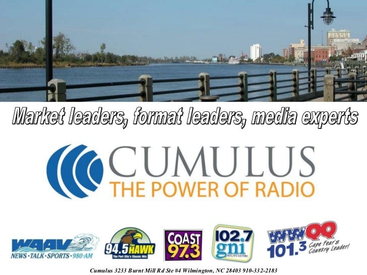 2011 Cumulus Broadcasting, Wilmington, NC Market Deck