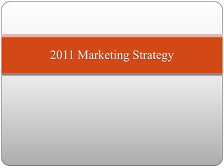 2011 Marketing Strategy 