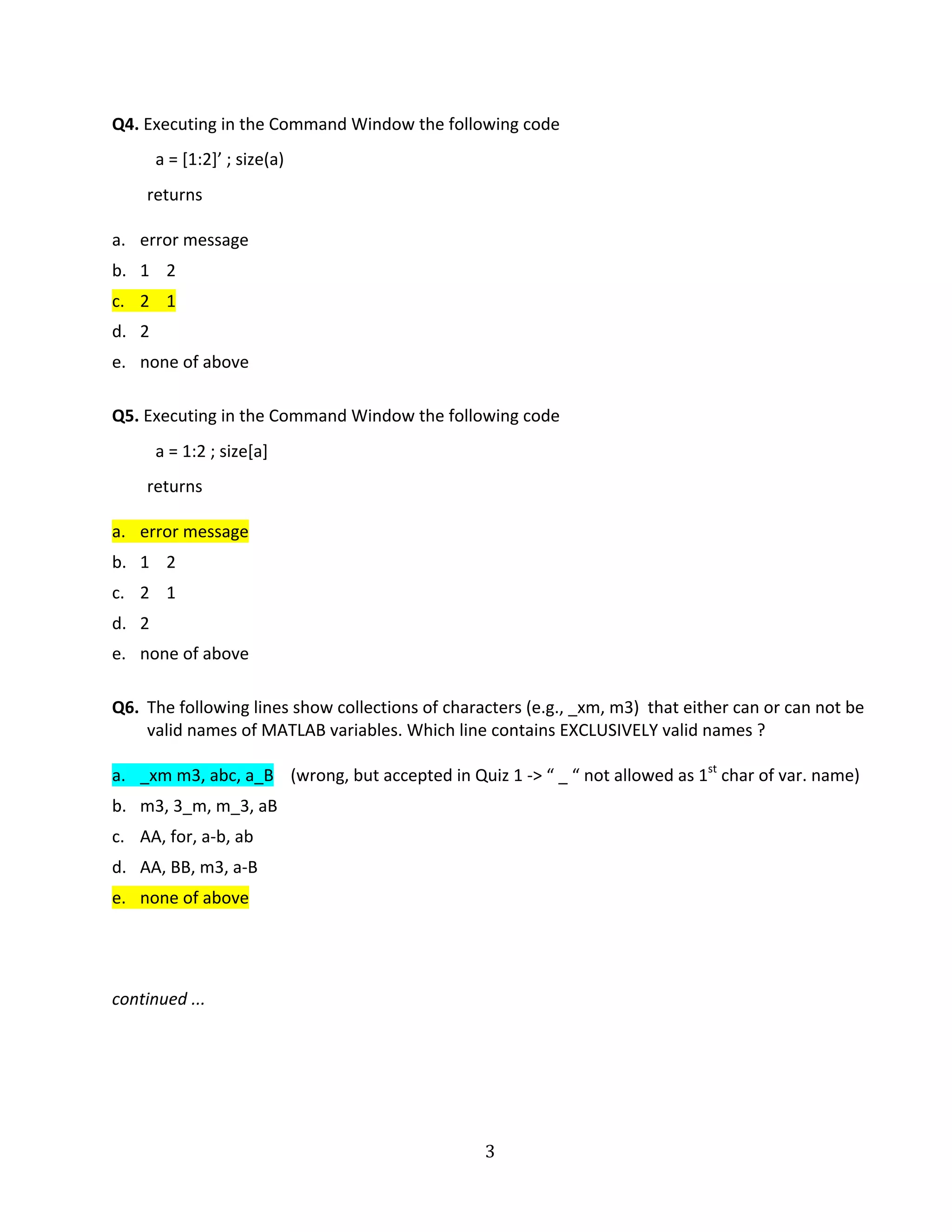 matlab example | PDF