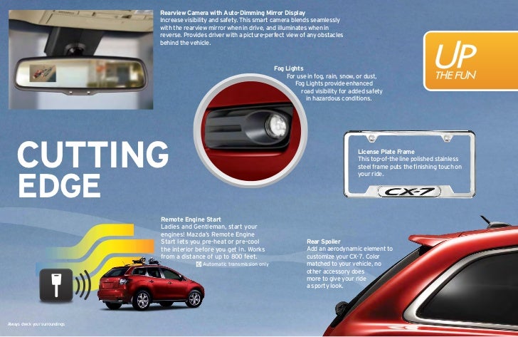 2011 Mazda Cx 7 Accessories Brochure By Neil Huffman Mazda