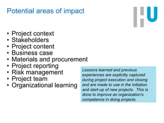 Potential Project 2011 Lecture Sustainability In Projects And Project Management | PPT