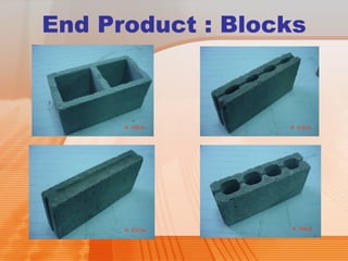 MMW cement brick & concrete block making | PPT
