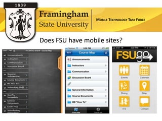 MOBILE TECHNOLOGY TASK FORCE




Does FSU have mobile sites?
 