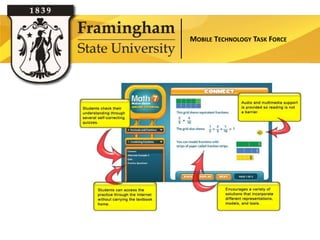 MOBILE TECHNOLOGY TASK FORCE




eTextbooks
 