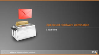 App Based Hardware Domination
                                                 Section 03




17   Section 03: App Based Hardware Domination
 