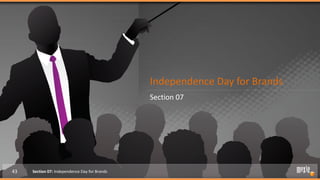 Independence Day for Brands
                                               Section 07




43   Section 07: Independence Day for Brands
 