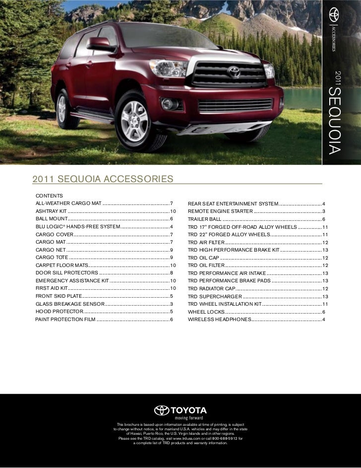 2011 Toyota Sequoia Accessories Irving
