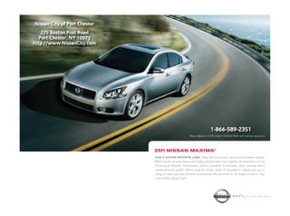 2011 Nissan Maxima For Sale in Port Chester, NY