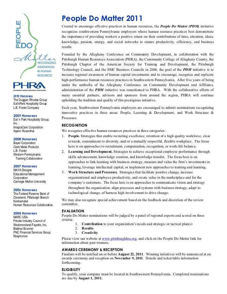 gratuity h for form Form People Awards Nomination Matter 2011 Do