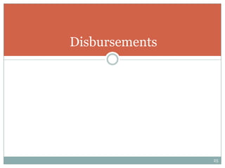 Disbursements




                25
 