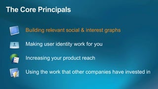 Building relevant social & interest graphs
 