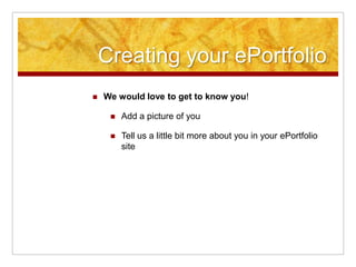 Getting Started in Epsilen: A Booklet 