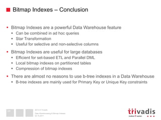 Data Warehousing and Bitmap Indexes - More than just some bits | PPTX