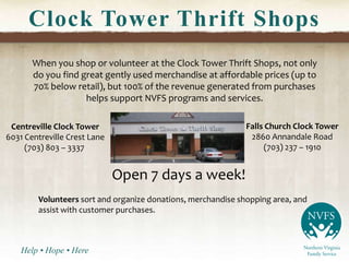 What’s Under the NVFS Umbrella?NVFS meets the needs of the community in 5 key service initiatives:  Child & Youth Services