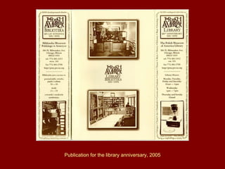Publication for the library anniversary, 2005 