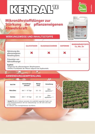 Produktblatt Kendal TE