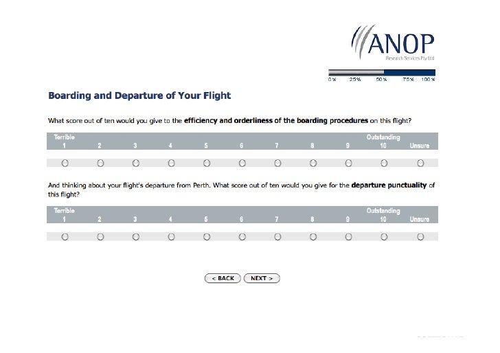 Qantas Customer Satisfaction Survey 2010