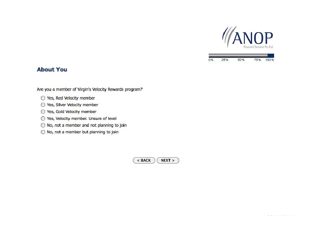 Qantas Customer Satisfaction Survey - 2010