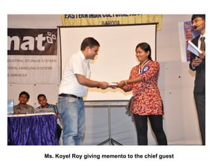 Ms. Koyel Roy giving memento to the chief guest
 