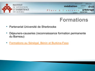 Autres membres du CAM. René Beaupré, CRIA, C. Med, C.Arb