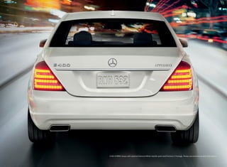 S 400 HYBRID shown with optional Diamond White metallic paint and Premium 2 Package. Please see endnotes at back of brochure.
 