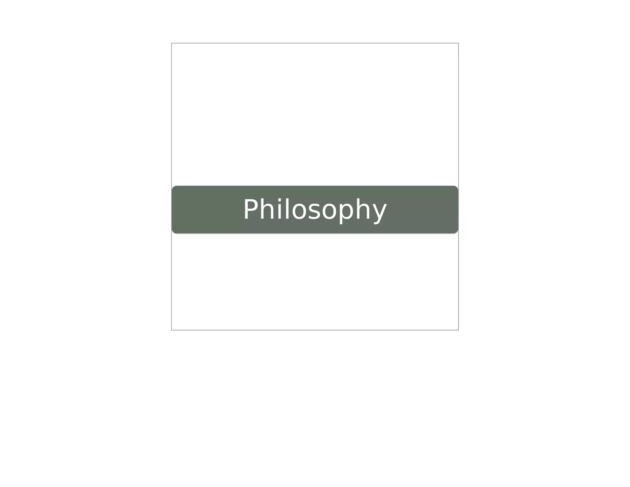 Philosophy
 