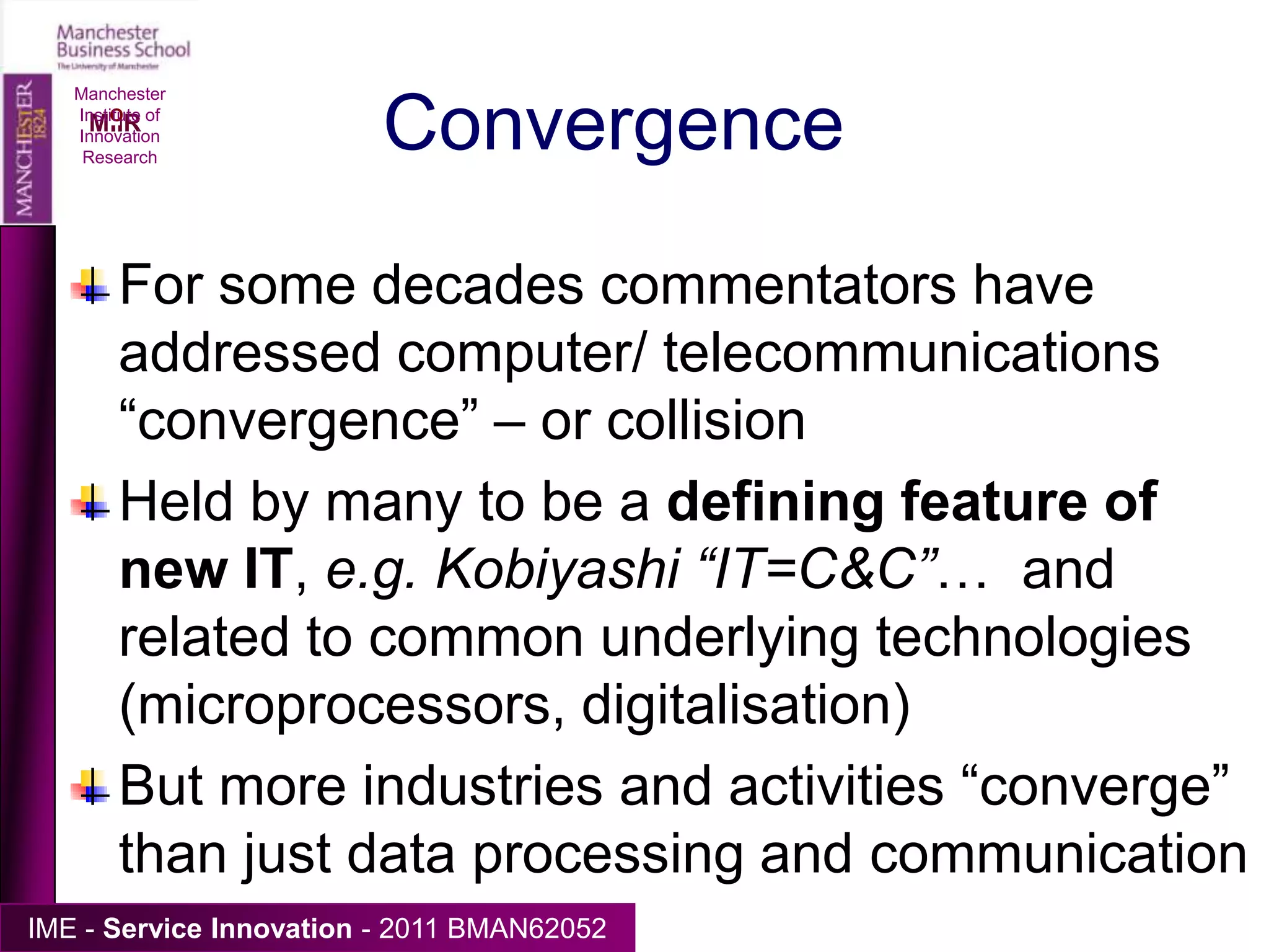 Exercise!You work for a firm that makes high-value consumer products. (cosmetics, jewellry, babyfood, petfood....) There is a potentially disruptive technology emerging which will allow consumers to make the final products at home, easily, and for much less money.This is attracting a great deal of media attention, and public response to the new offering looks positive.What do you do?Manchester Institute of Innovation Research