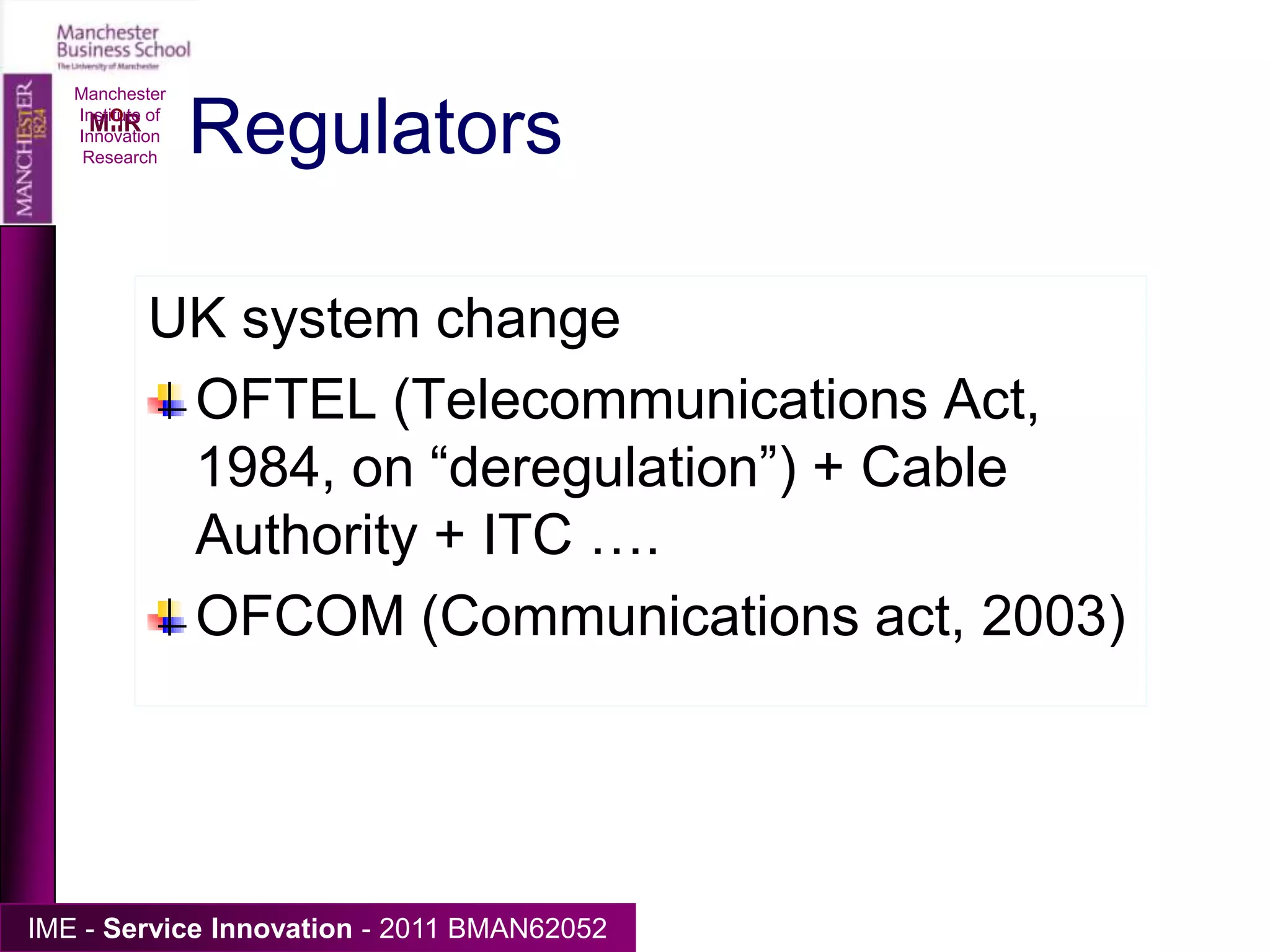 Manchester Institute of Innovation ResearchA Growing Market Space…