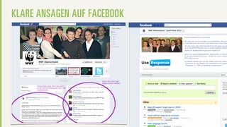 KLARE ANSAGEN AUF FACEBOOK
 