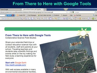 From There to Here with Google Tools   