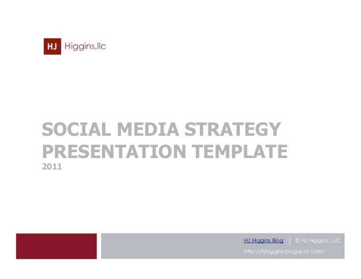 social media strategy presentation template