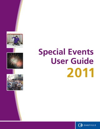 Special Events
   User Guide
 