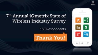 7th Annual iQmetrix State of
    Wireless Industry Survey
               158 Respondents
 
