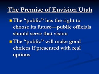   157 Special Service DistrictsOver 500 City 	Council MembersOver 500 Planning Commissioners30 County Commissioners90 Mayors100’s of developers, realtors and other key stakeholders