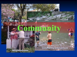 Personal Growth and WELL-BEINGService OpportunitiesAccess to NatureIntrospection & PonderingSpiritualityPhysical Wellness