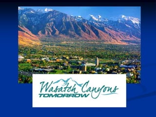 Envision Utah Toolbox  & Training SessionsTrained over 3000 key stakeholders  (realtors, elected officials, planning commissioners, community councils, professional planners, developers and other interested citizens)Urban Planning Tools for Quality Growth