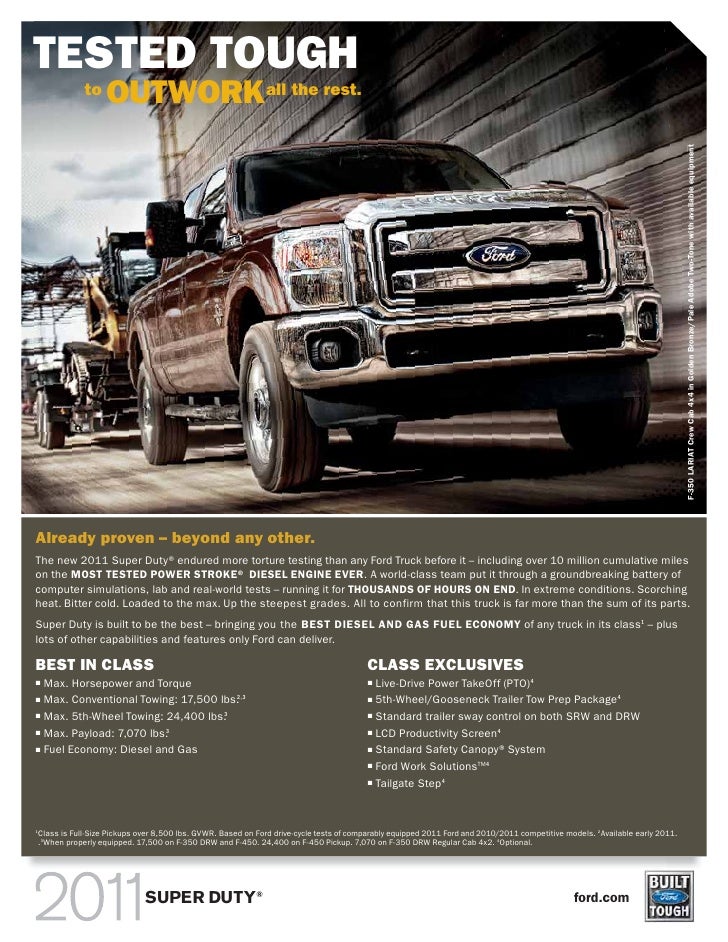 2011 Super Duty Brochure