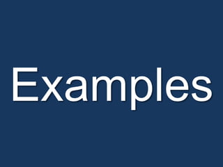 Examples