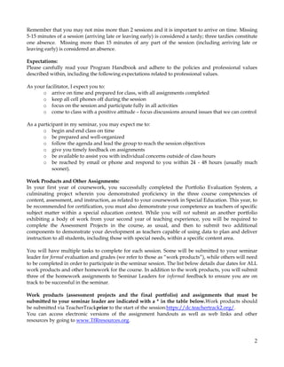 Portfolio Evaluation System Guidelines