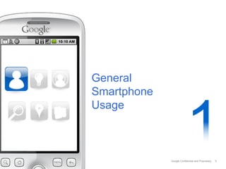 Google Confidential and Proprietary
General
Smartphone
Usage
5
 