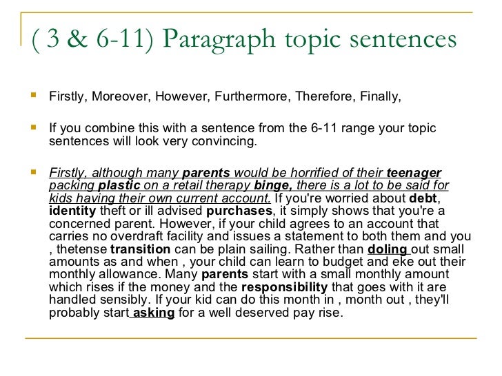 2011 the sentences 1 to 18.